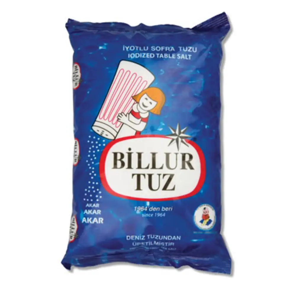Billur Salt, Refined Iodized Table Salt 1500g