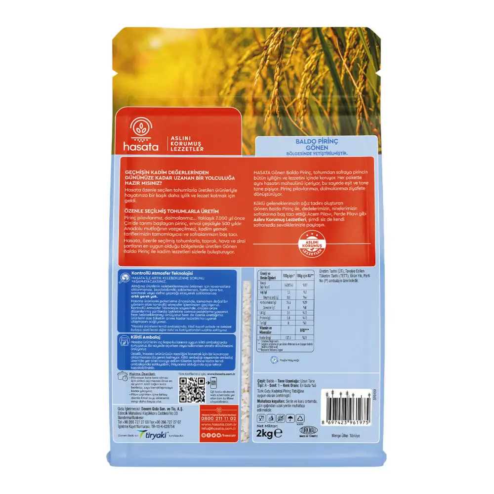 Hasata Gonen Baldo Rice 2000gr - Image 2