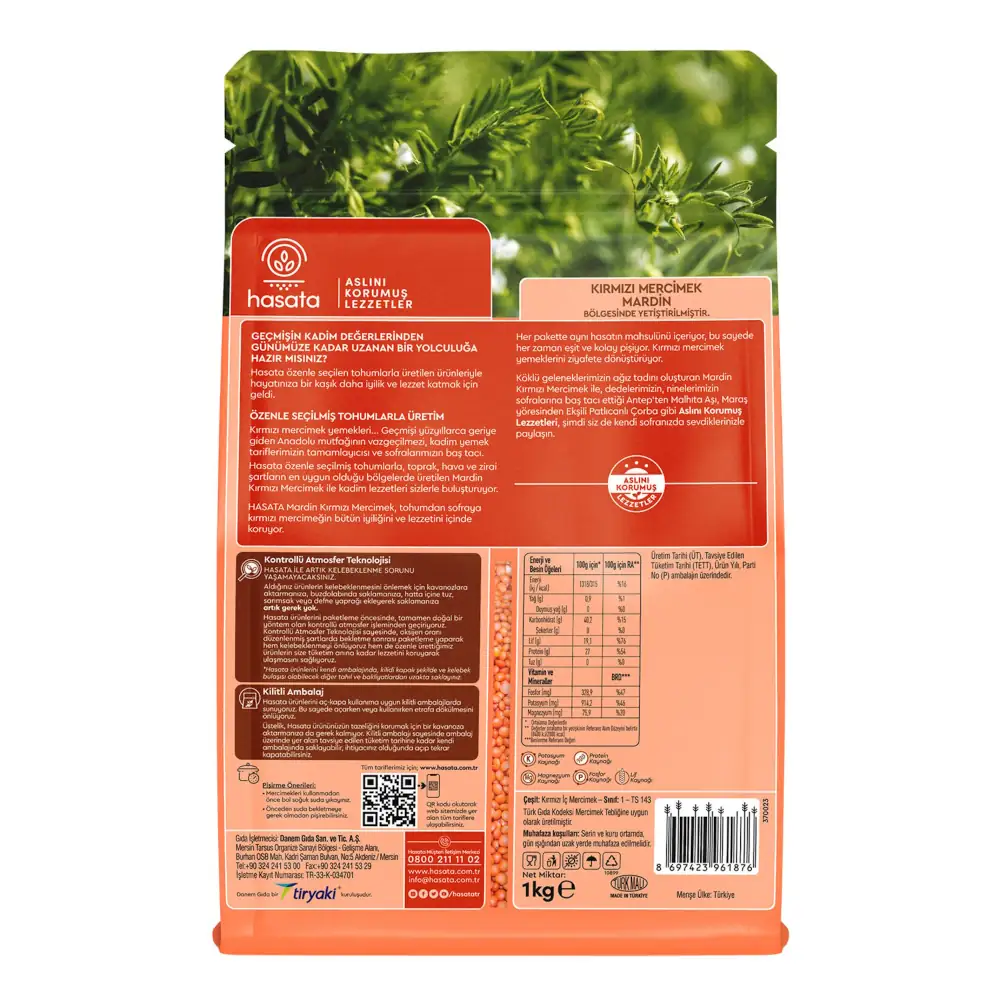 Hasata Mardin Red Lentils 1000gr - Image 2