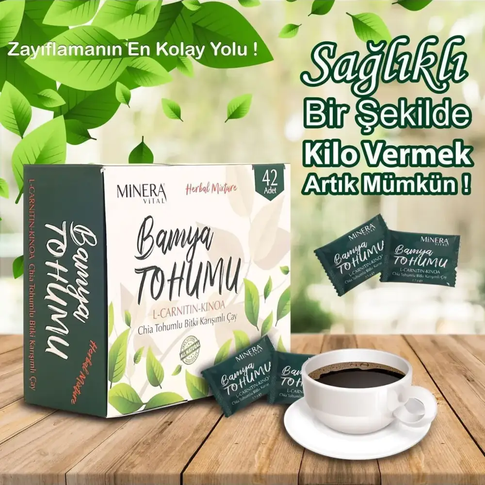 Minera Vital Okra Seed Form Tea, 42pcs in box - Image 2