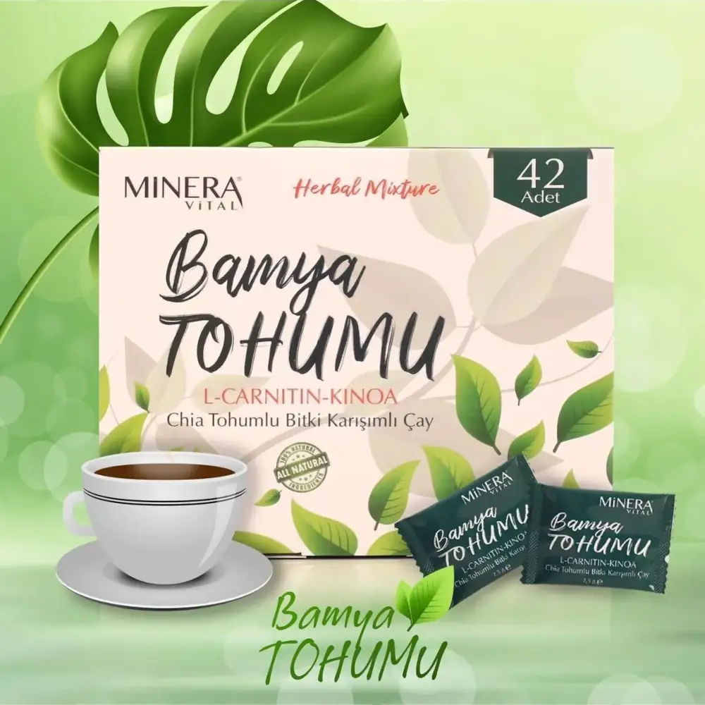 Minera Vital Okra Seed Form Tea, 42pcs in box - Image 3