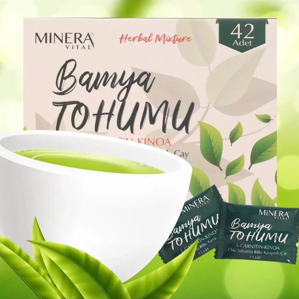 Minera Vital Okra Seed Form Tea, 42pcs in box